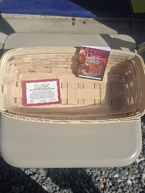 Longaberger Natural Wood Woven Basket - Natural Wood Color
